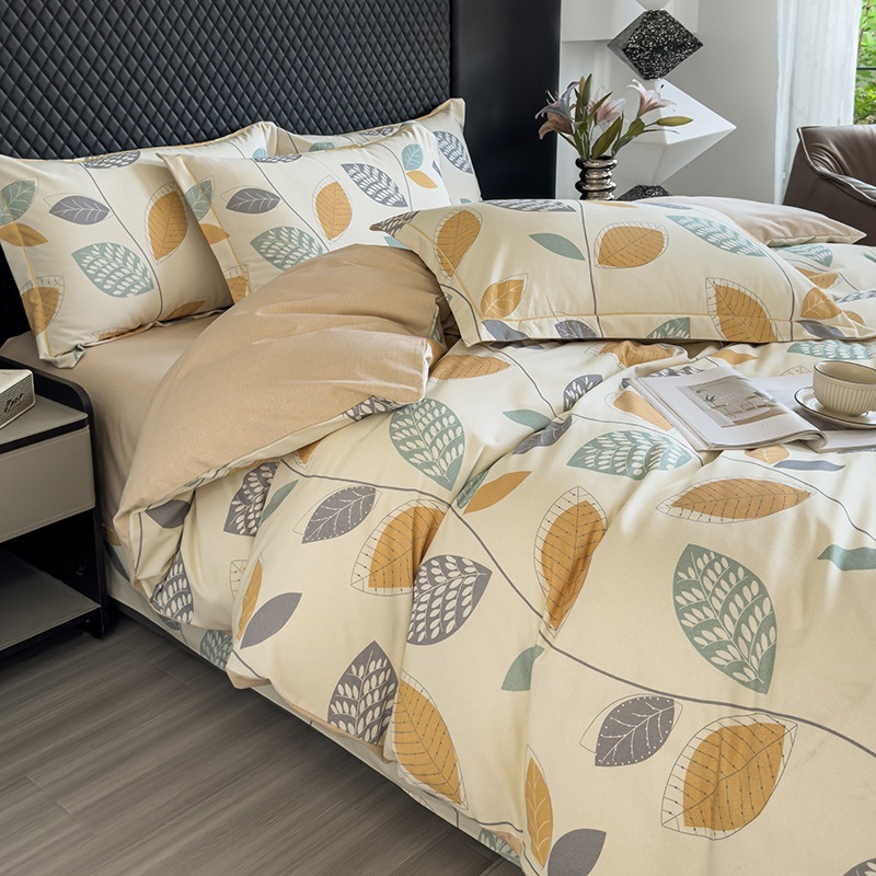 2024全綿デジタルプリント研磨毛4点セットダブル厚研磨毛セット