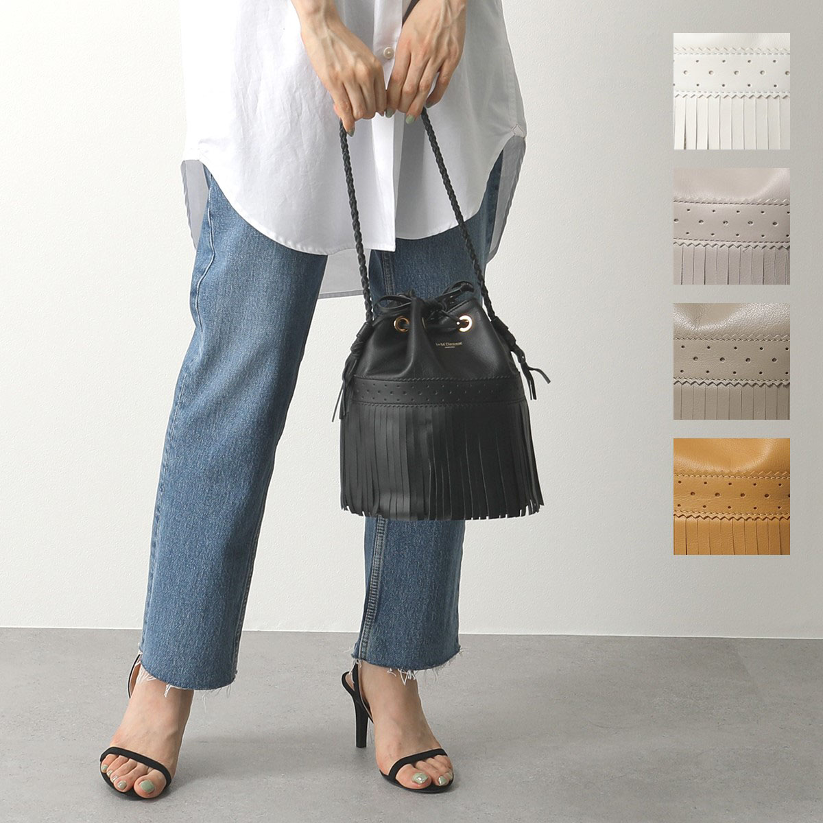 J&M DAVIDSON フリンジ カーニバル エル L CARNIVAL 815 7314 LLGC-0XX-SCXX レディース レザー ショルダーバッグ 巾着 鞄 カラー5色