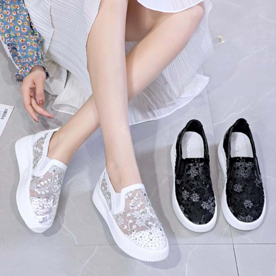 2025新品 数量限定 厚底スリッポン レディース ローファー カジュアルシューズ 厚底 スリッポン レディース 厚底 スニーカー キラキラ ビジュー おしゃれ フェミニン ローカット 短納期