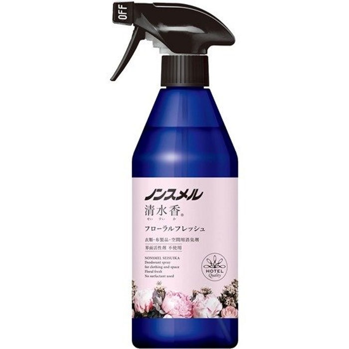 ノンスメル清水香 衣類／布製品／空間用 消臭スプレー フローラル フレッシュの香り スプレー本体 400mL X6本