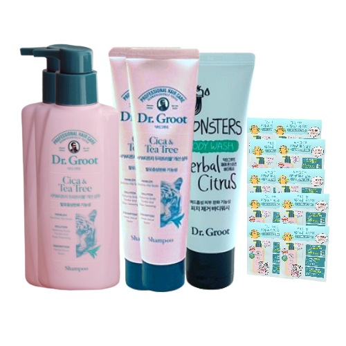 シカティツリーシャンプー300ml 2個+100ml 2個+6ml 10個+ハーバルボディウォッシュ75ml