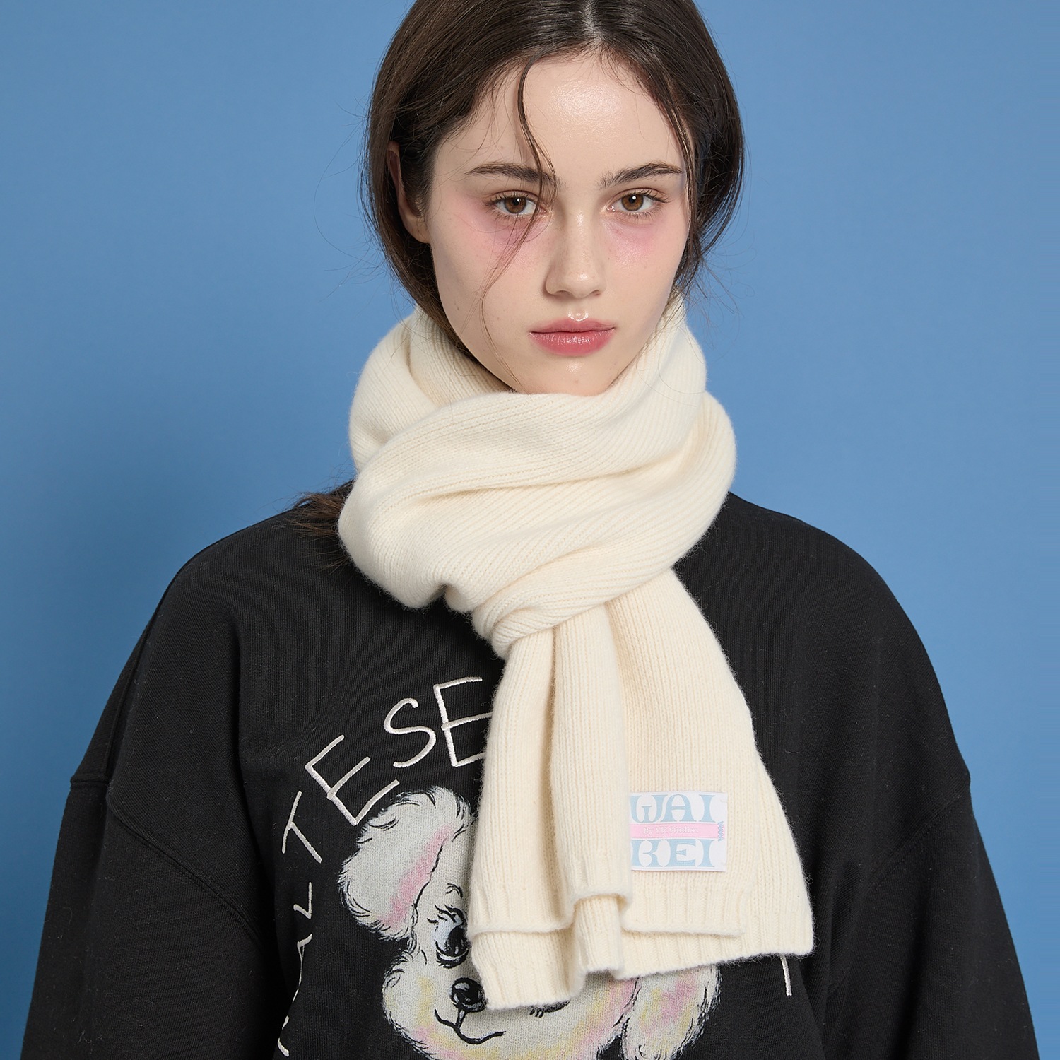 Plain Wool Muffler 4 COLOR