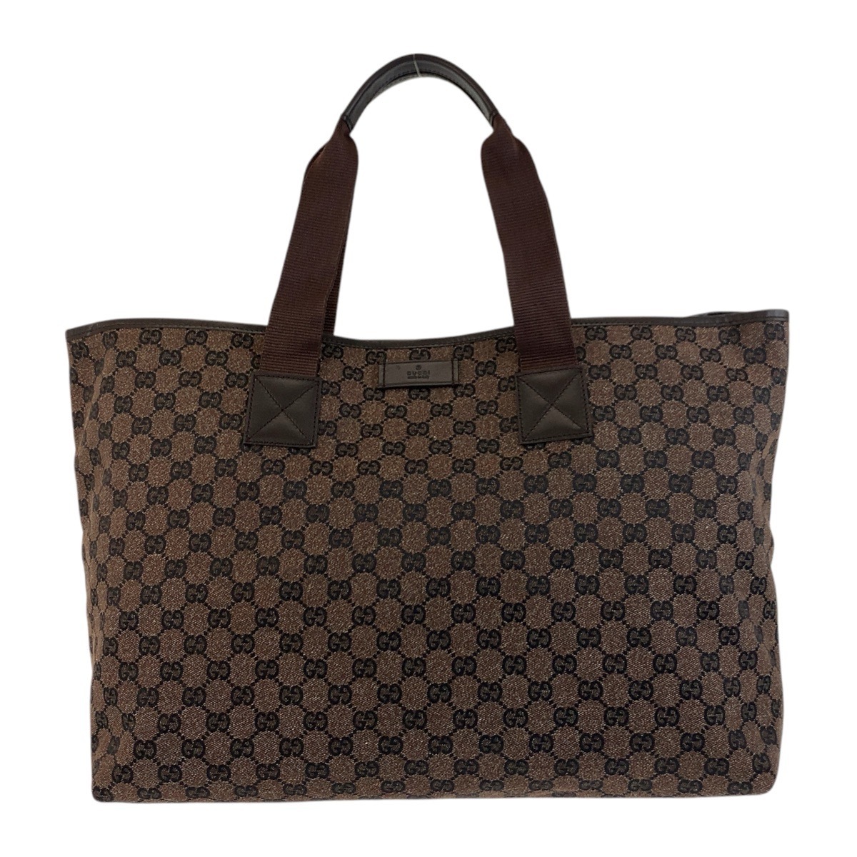 美品 ブラウン シルバー金具 GGキャンバス 267474 トートバッグ ショルダーバッグ 男女兼用 メンズ 502239 45,110円