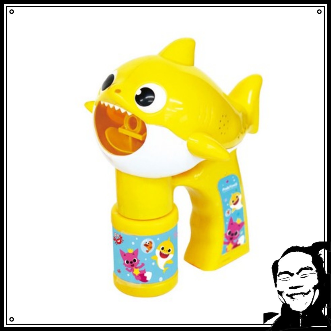 リアル ピンキッツ シャボン玉遊び 自動バブルガン メロディ 赤ちゃんサメ シャボン玉