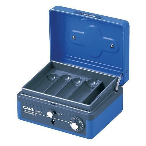 （まとめ買い）キャッシュボックス（M） ブルー CB-8100-B 00016515 [x3]