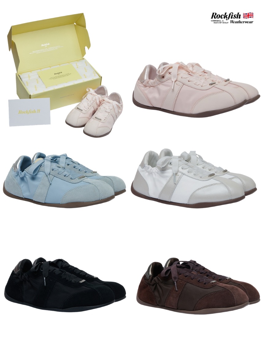 韓国限定 韓国人気 SNS流行 ファッション アクセサリー トレンド シューズ SCRUNCH FLAT SNEAKERS (5カラー)