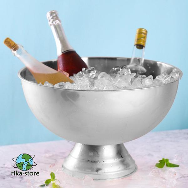 シャンパンクーラーバケット飲料冷却氷容器ヘビーデューティアイスバケットステンレス鋼シャンパンボウルバーベキュー家庭用冷却ワインバー