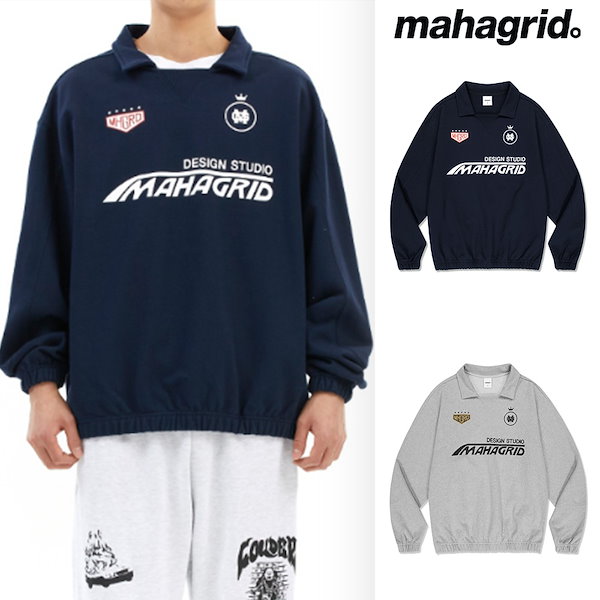 [mahagrid] RALLY COLLARED SWEATSHIRT/追跡付 mahagrid(マハグリッド) - RALLY COLLARED SWEATSHIRT – einz.jp