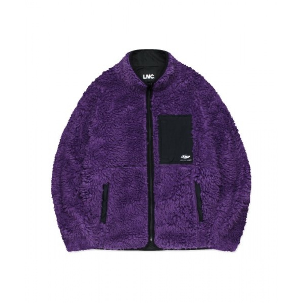 LMC アクティブギアシェルパフリースジャケットパープル