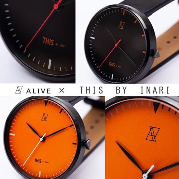 アライブ 時計　アライヴ 腕時計　ALIVE ATHLETICS THIS by INARI コラボ　サングラス WATCH & EYEWEAR SET