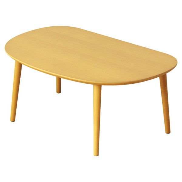 岩附 IW-3010 NA 木製ローテーブル 幅60cm ナチュラル メーカー直送