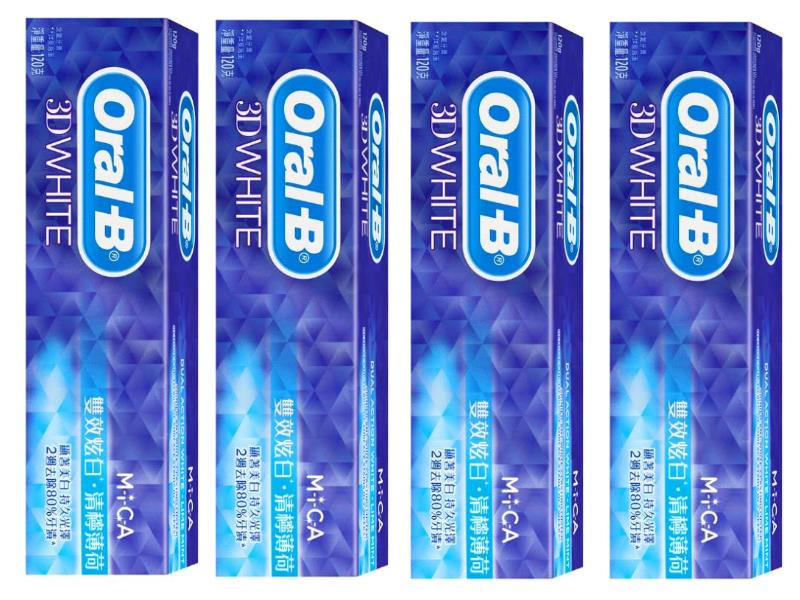 適当な価格 Oral-B 3D White MICA ミント味 ホワイトニング 歯磨き粉 120g X 4 ホワイトニング