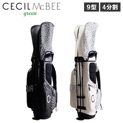 CECI McBEE ゴルフクラブバッグ Qoo10] CECIL McBEE green グン キャディバッグ ゴルフバッグ オー
