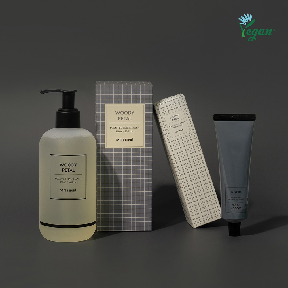 ウッディペタルセンテッドハンドウォッシュ 300ml & ハンドクリーム 50ml セット