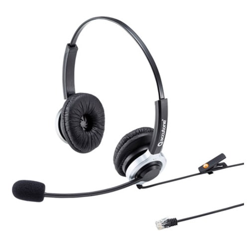 サンワサプライ 電話用ヘッドセット（両耳タイプ） MMHSRJ01