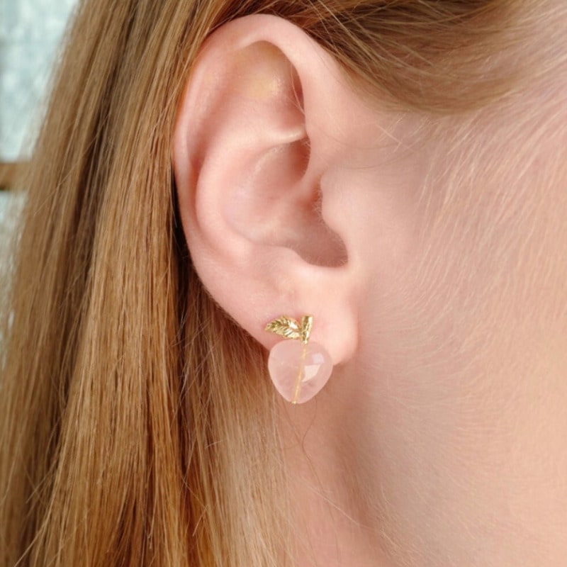 FI,ORE / apple heart earring 2color リンゴのイヤリング