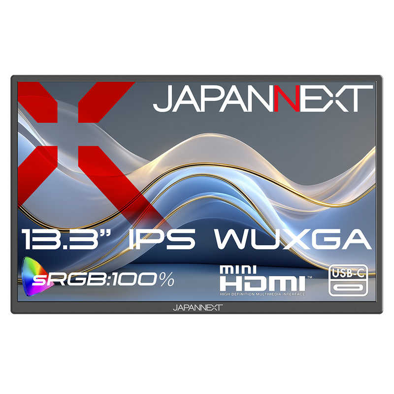 JAPANNEXT　IPSパネル搭載 WUXGAモバイルモニター ［13.3型 / WUXGA(1920×1200) / ワイド / 60Hz］　JN-MD-IPS133WX