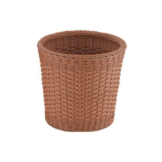 （まとめ買い）トーダイ 丸型トラッシュボックス 小型 ブラウンCF-602-BR [x3]