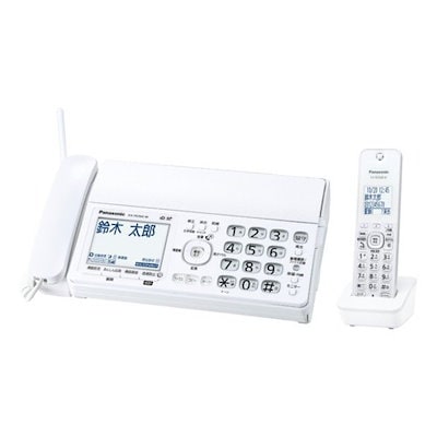 他サイト： 【KX-PD360DL-W】KXPD360DL-W　デジタルコードレス　普通紙ファクス（子機1台付き） ホワイト ファックス付き電話機の商品画像