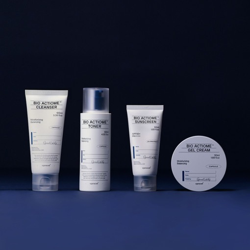 バイオアクティオム4点セットリミテッドエディション（クレンザー100ml+トナー120ml+サンスクリーン50ml+ジェルクリーム50ml）