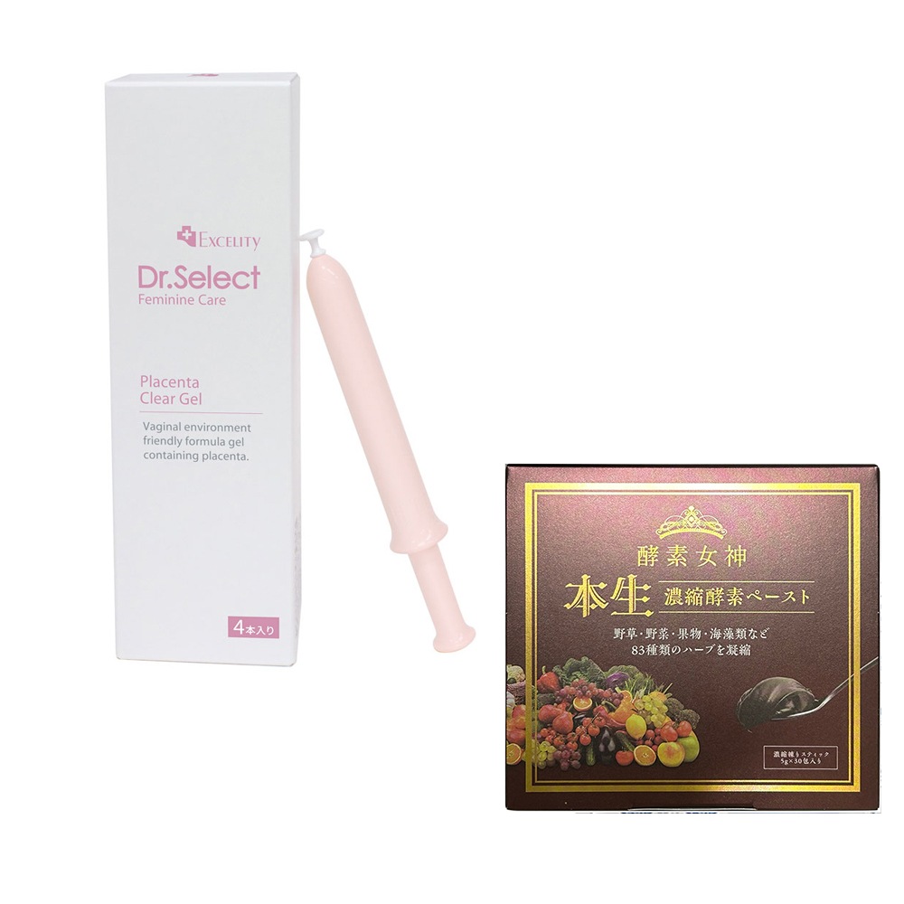 お得セットユーグレナ女神90粒＋プラセンタ クリアジェル 4本入り　正規品　Excelity Dr.Select Placenta clear gel