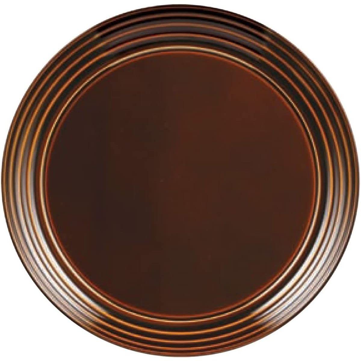 J-kitchens お盆 ８寸 ロクロ目丸 （ 盆 トレイ トレー ） 漆調栗春慶塗 日本製