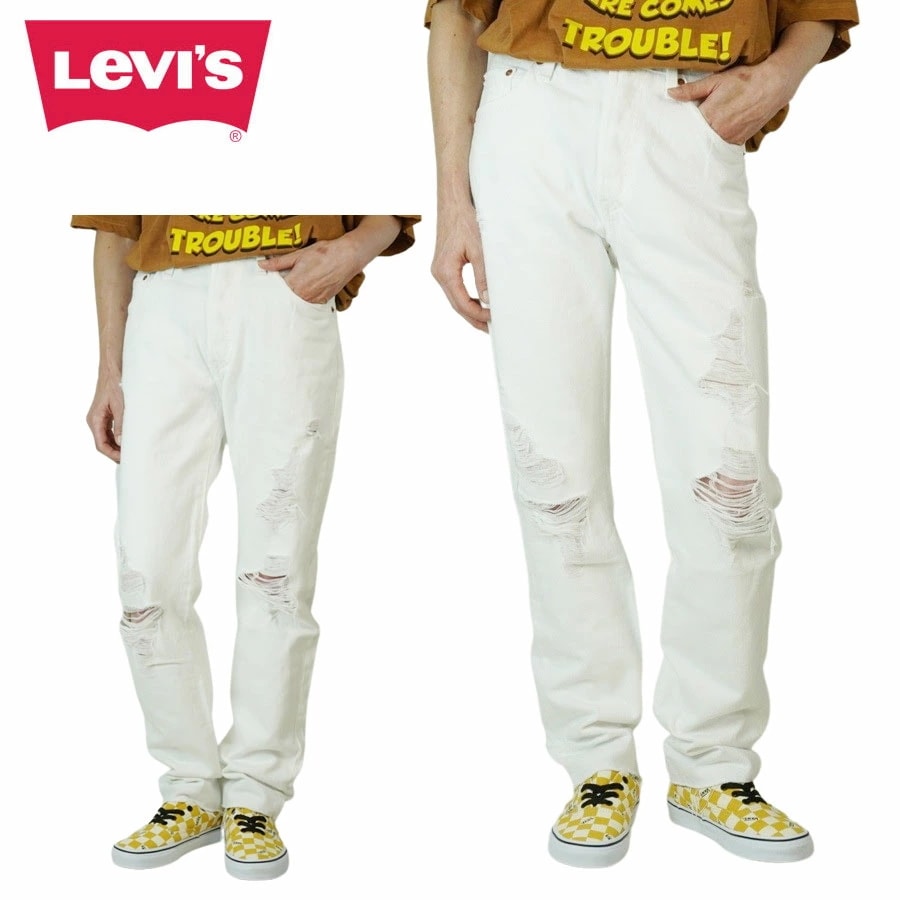 レディース デニムパンツリーバイス LEVIS501 ORIGINAL EVERYTHINGS OK501 オリジナル エブリシングス オーケーWHITE(