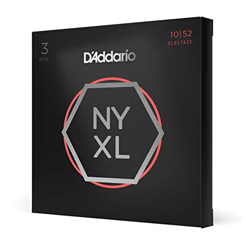 DAddario ダダリオ エレキギター弦 NYXL Light Top/Heavy Bottom .010-.052 NYXL1052-3P 3set入りパック 【国内正規品】