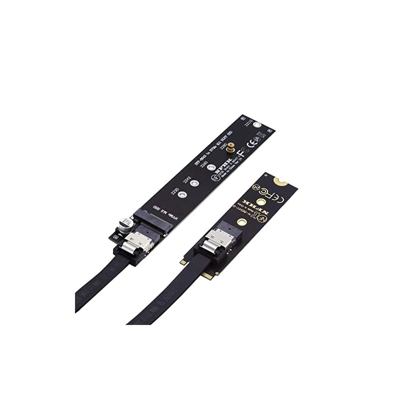 Cablecc NGFF M-Key NVME オス-メス 延長ケーブル SFF-8654コネクター付き メインボード SSD 2280/22110 40cm 6,552円