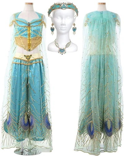 ジャスミン 王子 コスチューム 衣装 アラジン プリンセス コスプレ レディース 大人 アラビアン30%までに制限