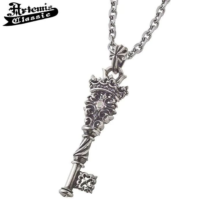 アルテミスクラシック Artemis Classic キングダム キー シルバー ペンダントトップ アクセサリー ミスティッククオーツ クラウン 王冠 ACP0319