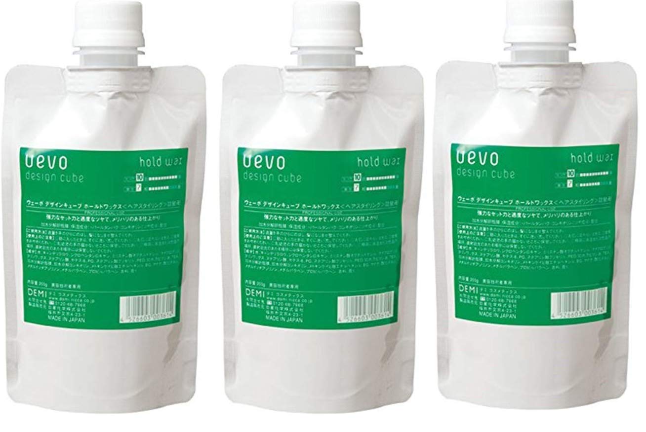 Qoo10最安値挑戦 【X3個セット】 デミ ウェーボ デザインキューブ ホールドワックス 200g 業務用 hold wax
