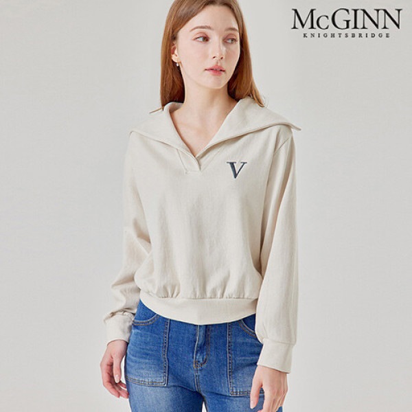 McGINN セーラーカラー スウェット Tシャツ_M3F1TS6530