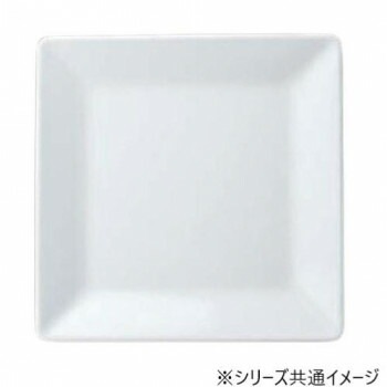 福井クラフト　メラミン31cm隅丸角盛皿ホワイト 51022420