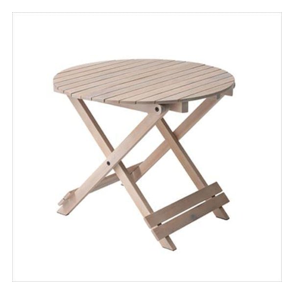 フォールディングテーブル Lサイズ ホワイト φ60×H49 GT-669WH