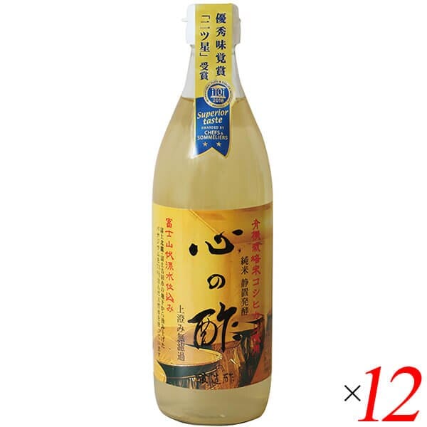 お酢 米酢 純米酢 心の酢（純米酢）500ml 12本セット 戸塚醸造店