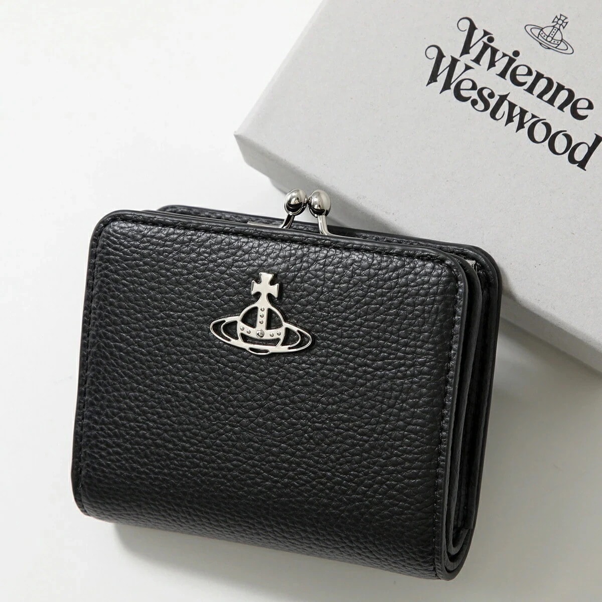 Vivienne Westwood ヴィヴィアンウエストウッド 二つ折り財布 WALLET FR PKT 5115002YW S000D レディース オーブ ミニ財布 N403/BLACK