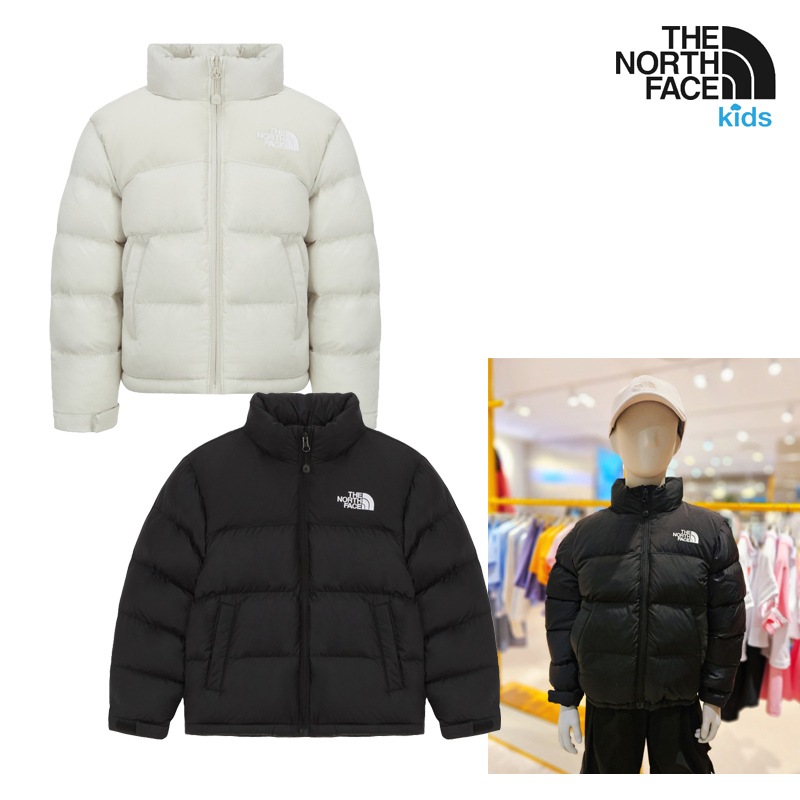 NJ3NR51 KS NEW PUFFY ON JACKET 中綿 保温 軽量 ハイネック フルジップ ハンドポケット リブ袖 風よけ 通学 デイリー 反射パイピング 暖か キッズ 撥水 裏地付き 良