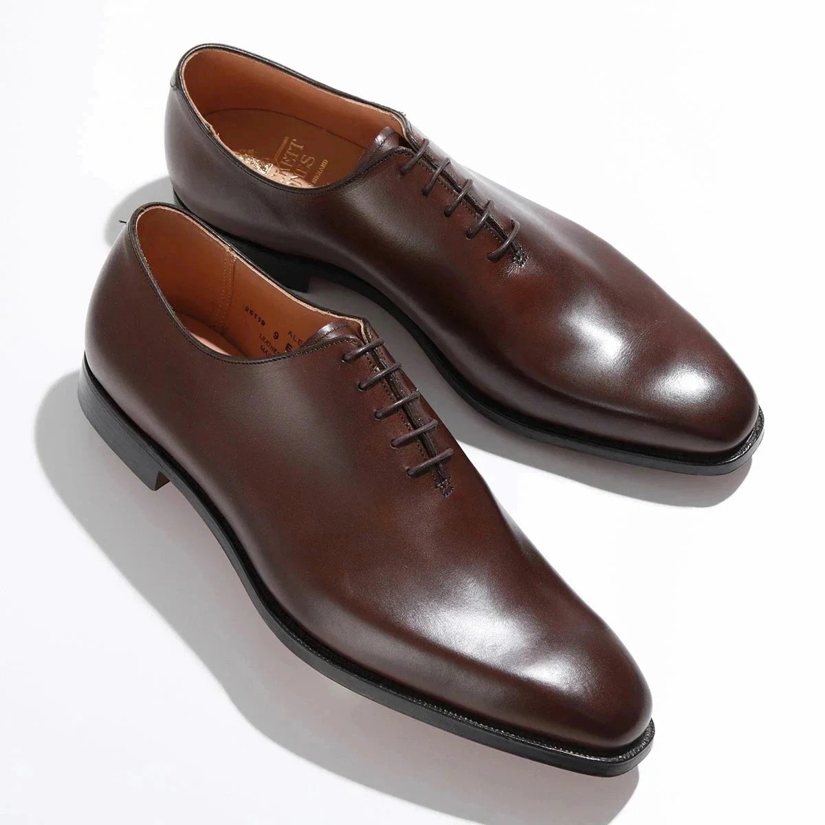 CROCKETT&JONES クロケットアンドジョーンズ レザーシューズ ALEX アレックス 25119A B02L1 メンズ プレーントゥ ホールカット ワ
