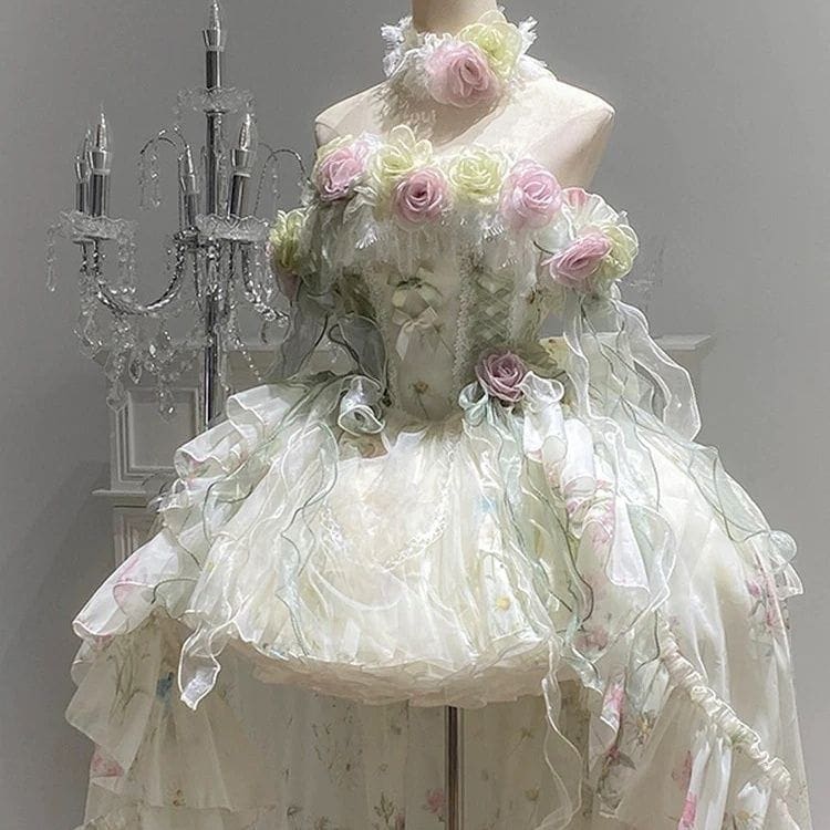 ロリータ ドレス 誕生日 成人式 華麗 プリンセス風 ロング 春服 レディース