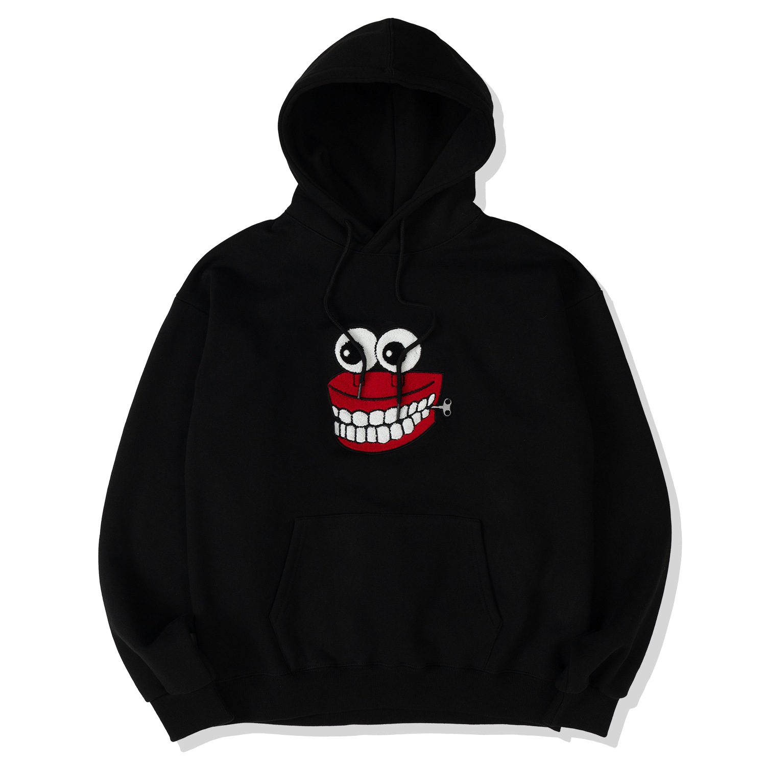 BOOKLE DENTURES NAP HAVY HOODIE BLACK
