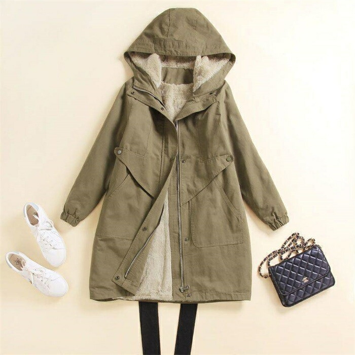 【即納】モッズコート 裏起毛コート レディース 秋 冬 裏ボア 裏起毛 フード付き 中綿 ロング フード コート ミリタリー 防寒着 アウター トレンチコート ミリタリーコート ファーコート 大きいサ