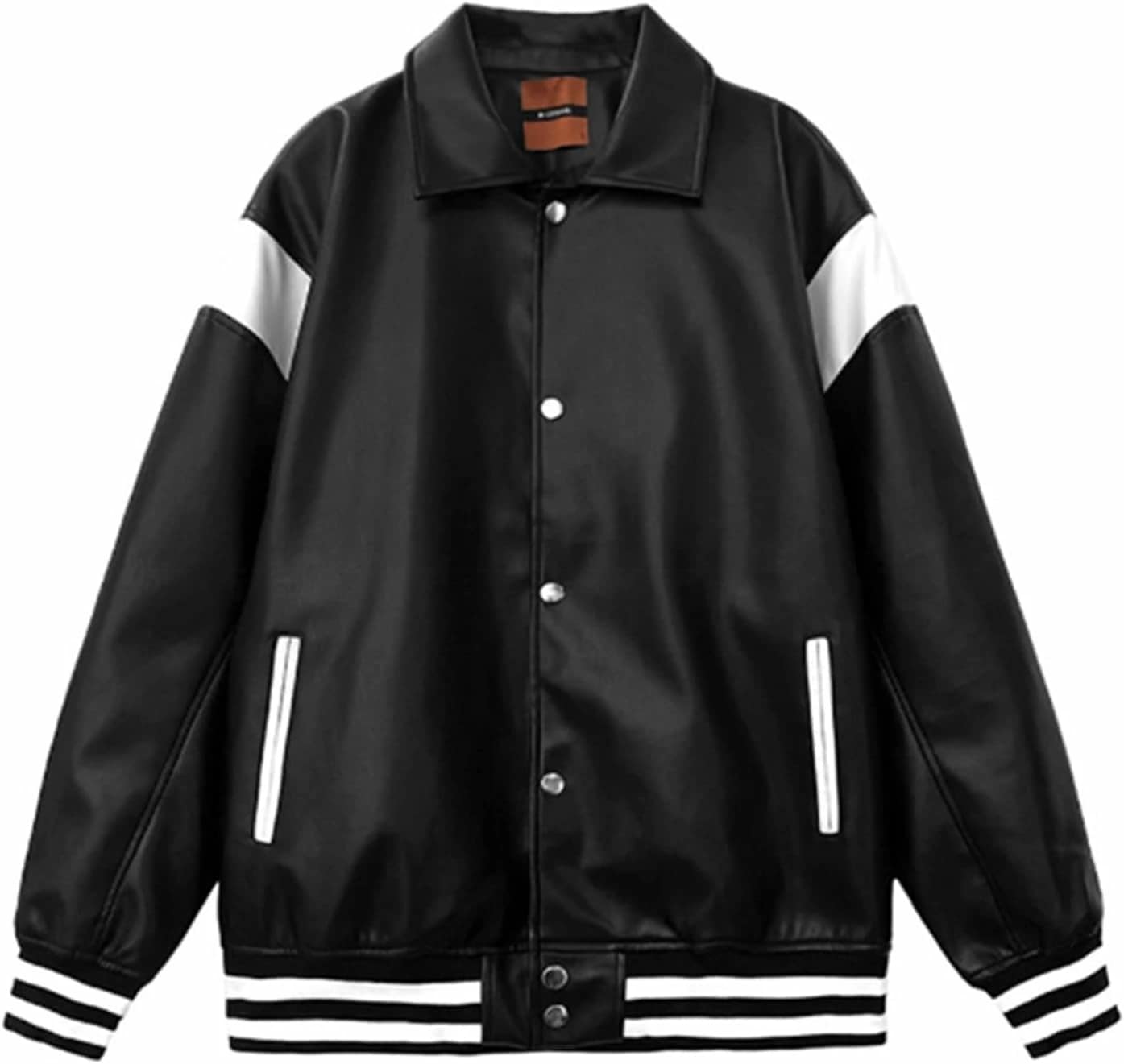 スタジアムジャンパー PUレザージャケット メンズ 革ジャン ライダースジャケット ブルゾン かっこいい ショート コート 春秋 スタジャン オーバーサイズ アウター 大きいサイズ バイク用