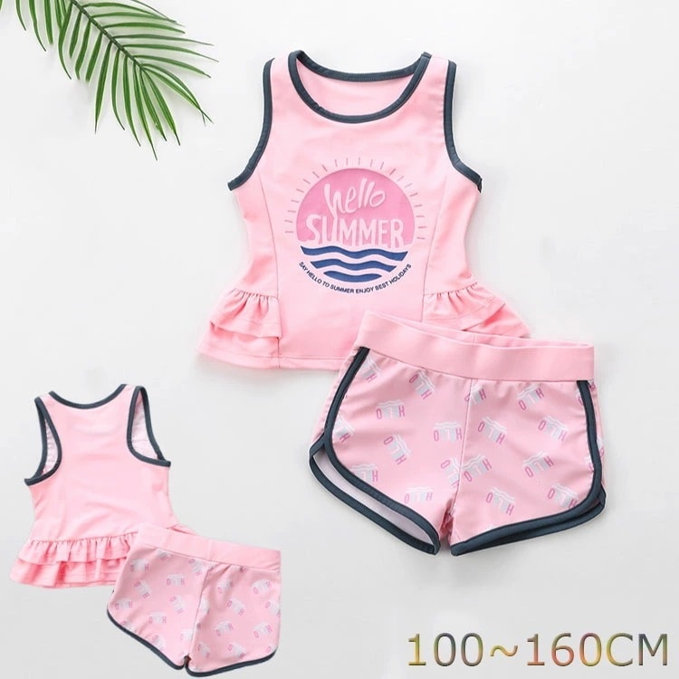 子ども 上下別 水着 女の子 スクール 水着 キッズ みずぎ ジュニア 水着 女児 水着 2点 ガールズ 水着 学校用 子ども 小学校 可愛い 水着 水泳教室 スイムウェア 女の子 速乾 プール 水