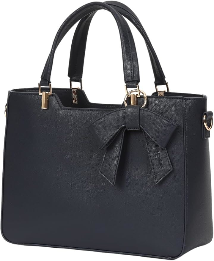 ハンドバッグ レディース ショルダーバッグ 2way 斜めがけ オケージョンバッグ セレモニーバッグ ミニトートバッグ(ネイビー)