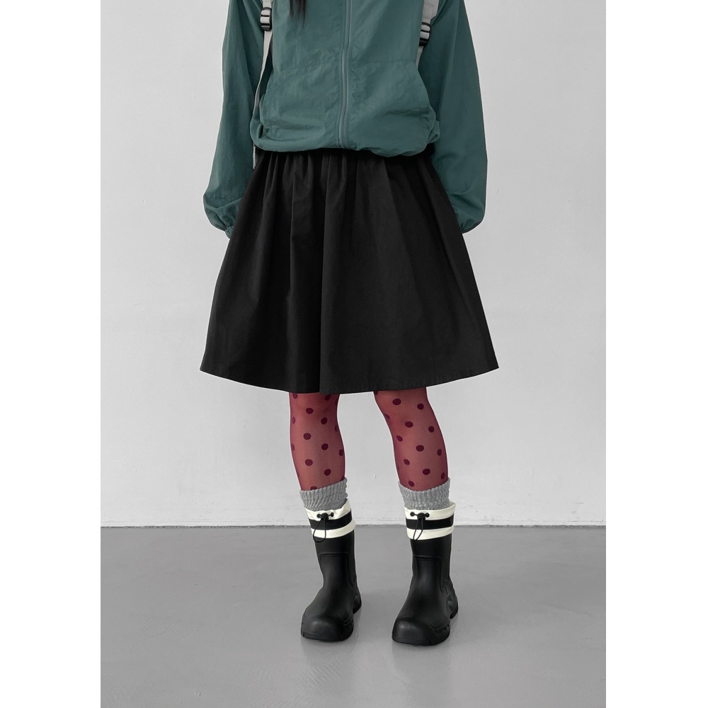 ブラックアップ コットン ベーシック ミディスカート ジムベン