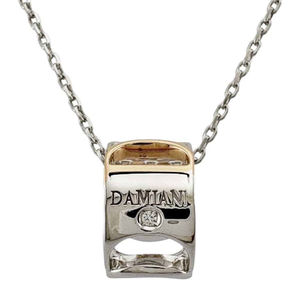 ダミアーニ ダミアニッシマ ネックレス 18金 K18ホワイトゴールド ダイヤモンド Damiani 中古 美品