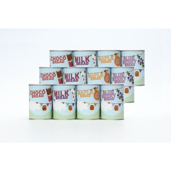 ファミリー・ライフ 5年保存 おいしい常備食 パンの缶詰 4種×3缶 計12缶(a31939) メーカー直送