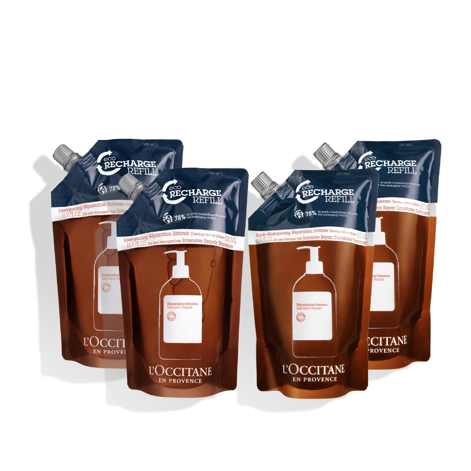 ロクシタン(LOCCITANE) インテンシヴリペア レフィルバリュアブル シャンプー コンディショナー ダメージケア ハーブ 詰替え 女性用 男性用 人気 ファイブハーブス リペアリング シリーズ