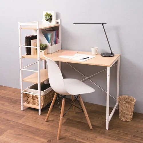 ヤマダオリジナル ［幅110］デスク シェルフ付 「YDK600004NA110」 ナチュラル チェア別売